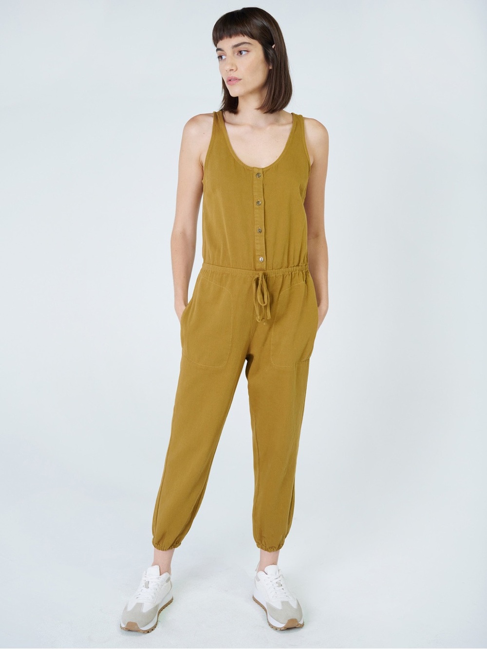 Unpublished Ruthie Jumpsuit in Bronze size Small 100% Cotton